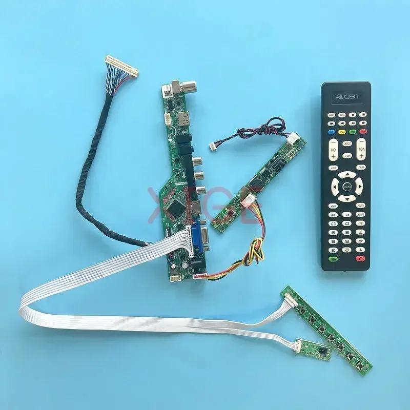 Controller Board Fit M240HTN01 M240HVN01 M240HVN02 TV Analog Signal 30-Pin LVDS USB+AV+HDMI+VGA Kit DIY LCD Screen 24