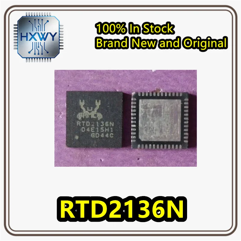(10/50 pieces) RTD2136N RTD2136N-CG QFN-48 LCD Timing Controller / Display Driver Chip Brand New Original Stock