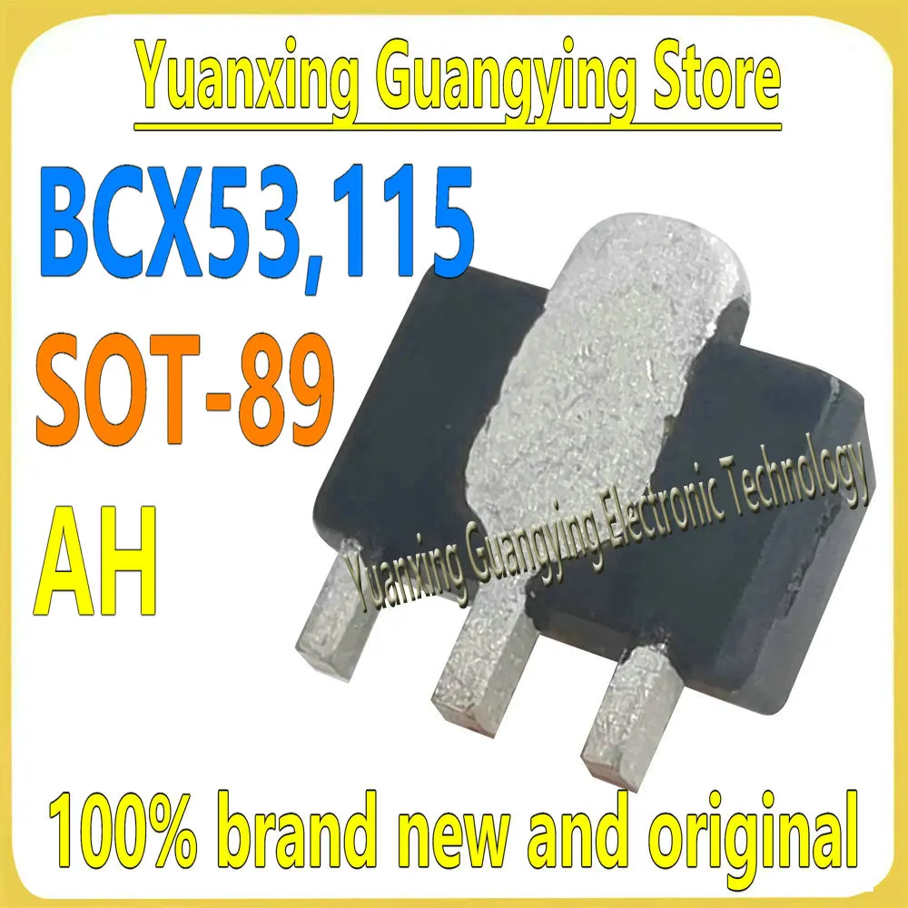 (10 pieces) BCX53,115 BCX53 Part Number: AH SOT-89 80V 1A PNP Surface-Mount Bipolar Junction Transistor (BJT) 100% Brand New