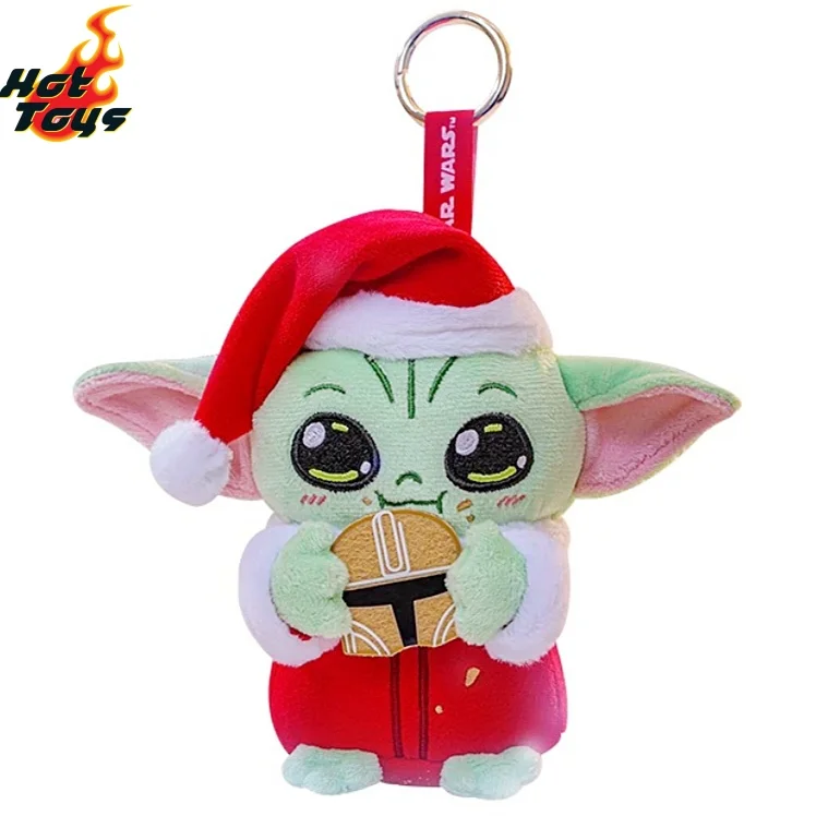 Juguetes calientes vacaciones de invierno Grogu Star Wars serie Cosbi muñeca llavero colgante Grogu Navidad colgante mochila colgante regalo de Navidad