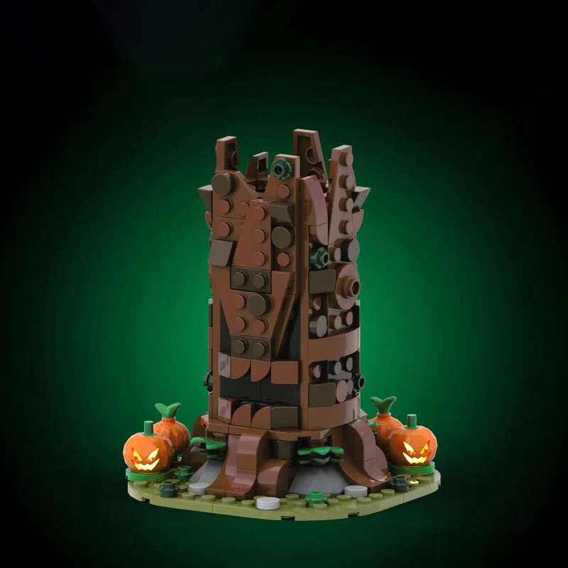 Halloween Decoração Blocos De Construção Para Crianças, Árvore Criativa Do Terror, Montagem MOC, Presentes De Natal, 243 PCs