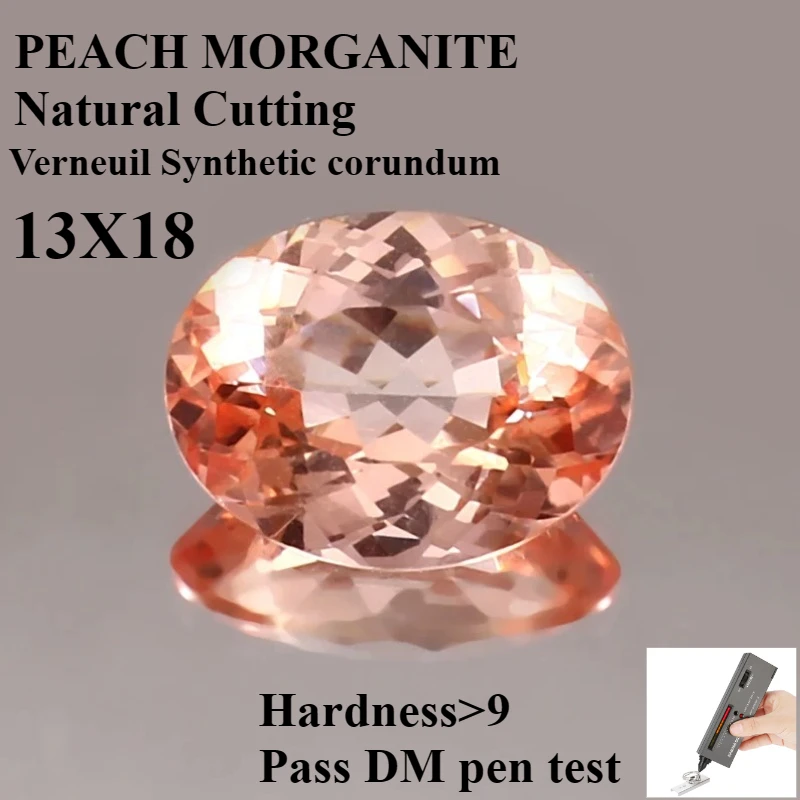

Морганит драгоценный камень синтетический морганит персик морганит светло-оранжевый большой размер овальной огранки 13х18мм синтетический корунд