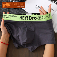 EXILIENS HEY! Bro Boxer Men Underwear Calzoncillos Slips Hombre Mens Boxers Cuecas Masculinas BoxerShorts Man Panties M-3XL 833
