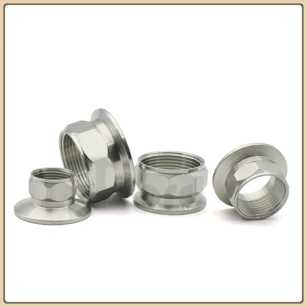 1/2 3/4 1 11/4 11/2 2 Stainless Steel SUS 304 316L Sanitary Hexagonal BSP Female Thread Three Clamp Joint