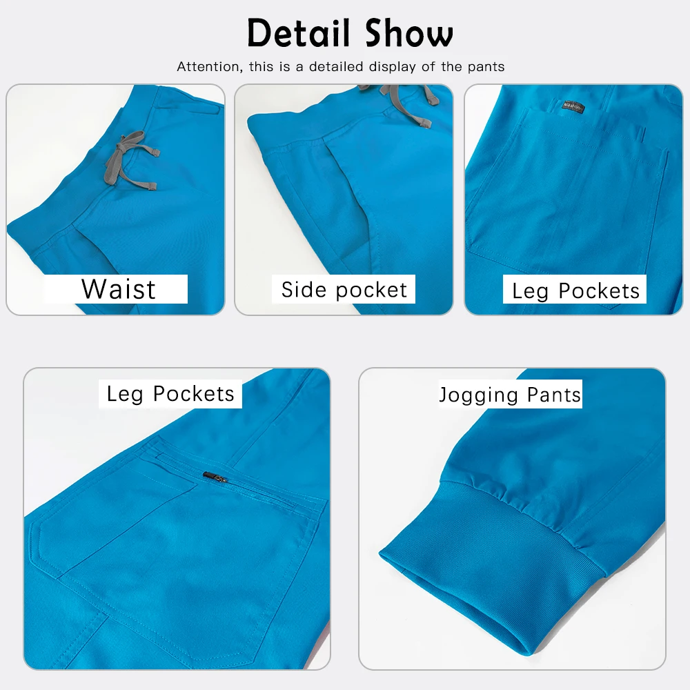 Beauty Salon Uniform Women Medical Scrubs Set Hospital Surgical Overalls Doctor Nurse Dental Clinic Workwear Nursing Accessories