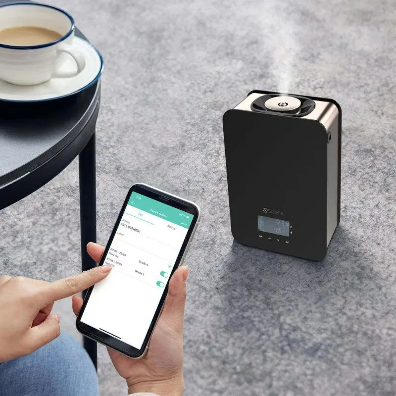 آلة التحكم بالبلوتوث على الطاولة مع مروحة كهربائية ذكية لرائحة العطر