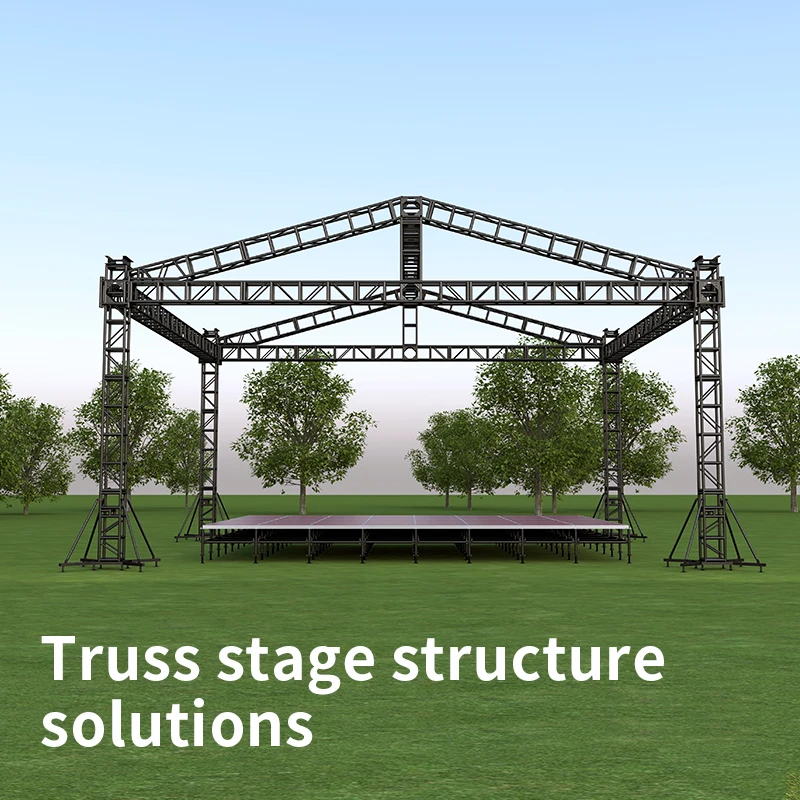 Hot Selling Aluminum Truss Display Stage with Roof for Concert