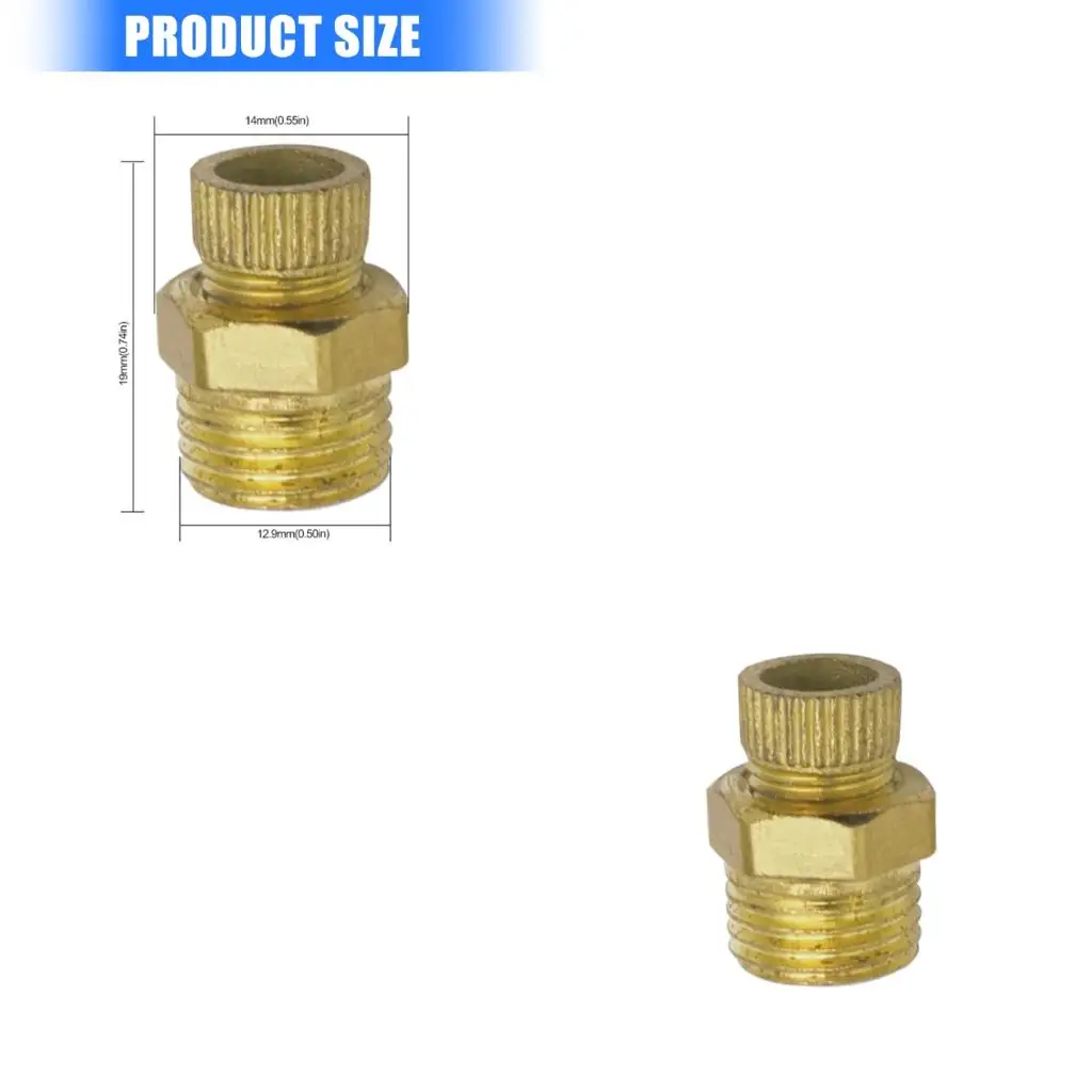  Air Compressor Water Drain Valves Crafted of Brass Easy Setups for Maintenance Personnel In Industrial Setting