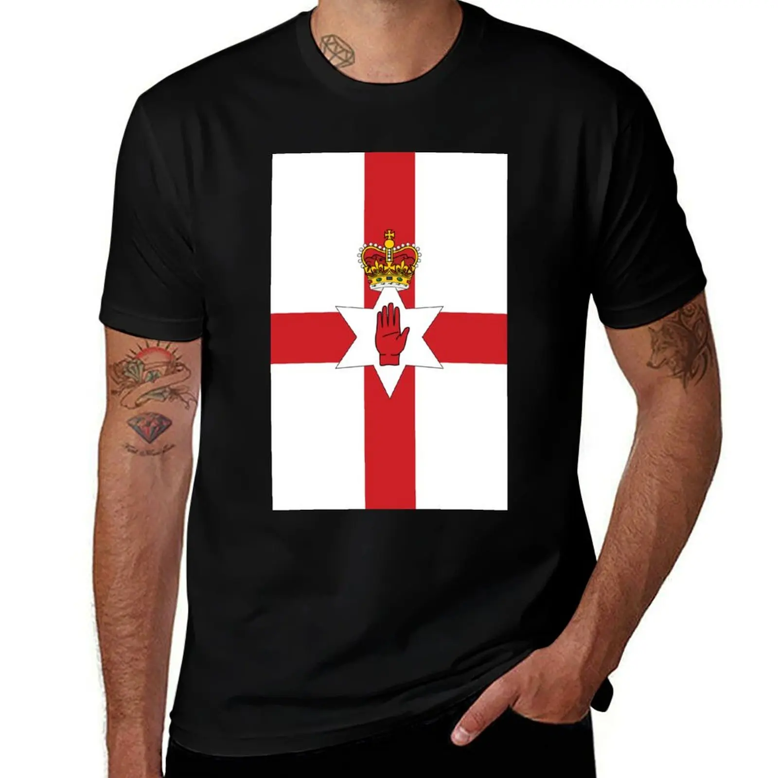 

Northern Ireland Flag T-Shirt Basic Regular Fit Casual T-Shirt