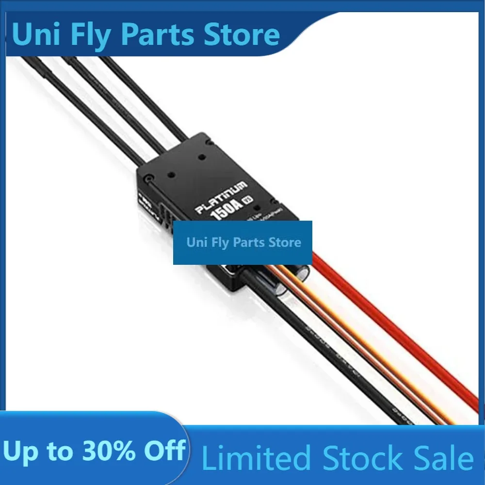 UniFlyHobbywing Platinum HV 150A V5 3-8S Switchable 5-8V/10A BEC Brushless ESC Speed Controller For RC Fix-wing 3D Flying Quadco