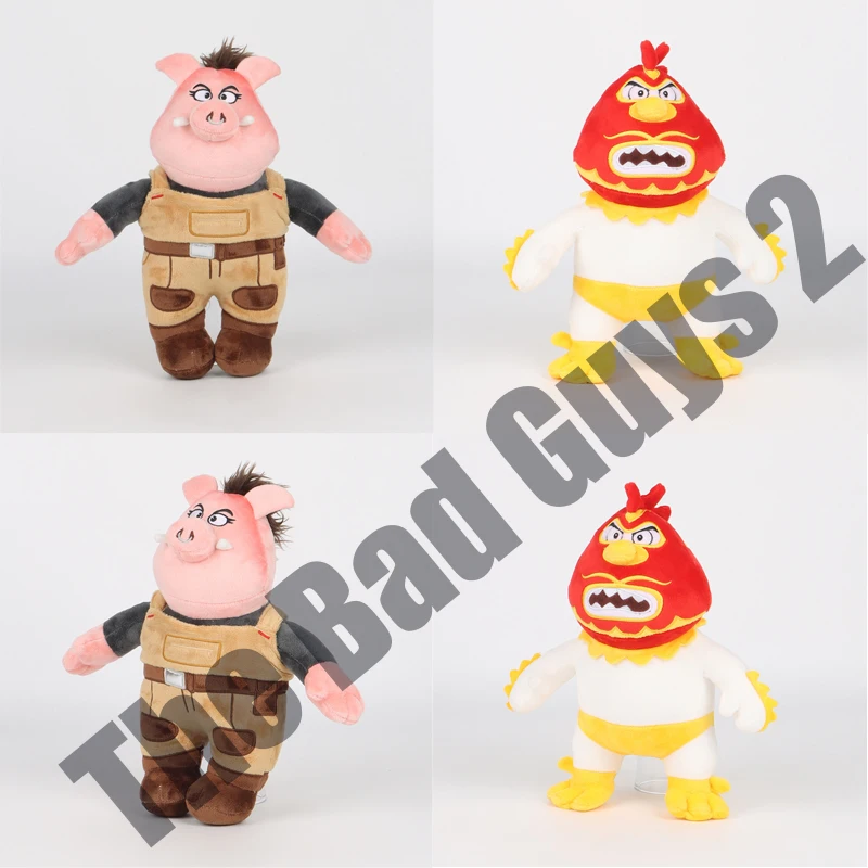 

Аниме The Bad Guys 2, плюшевые игрушки, умный расчет, свинья, кукла, акула, мягкая кукла, животные, плюшевая фигурка, подушка Peluche, подарок