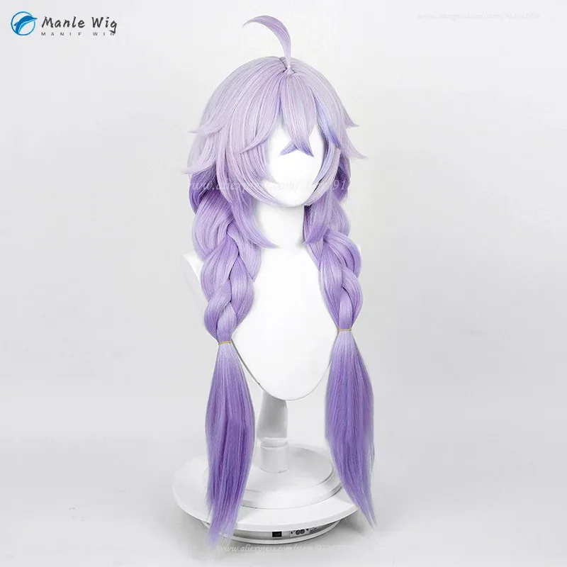 

qq68185 см длинные парики Bailu Game Bailu косплей градиентные аниме парики термостойкие синтетические + шапочка для парика