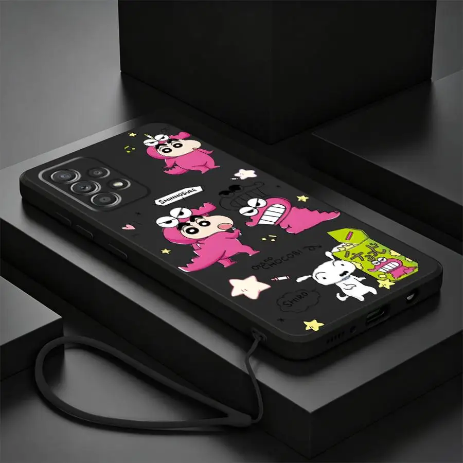 Crayon Shin-Chan Anime Case for Samsung Galaxy A17 A34 A51 A35 A27 A24 A11 A12 A16 A36 A26 A13 A14 A22 A52 A15 Phone Cover