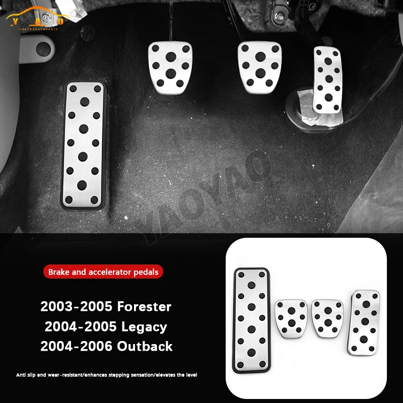 

Car Foot Pedals Accelerator Brake Pedal Cover For Subaru Forester SG 2003-2005 Legacy IV V 2004-2014 Outback BL BP 2004-2006