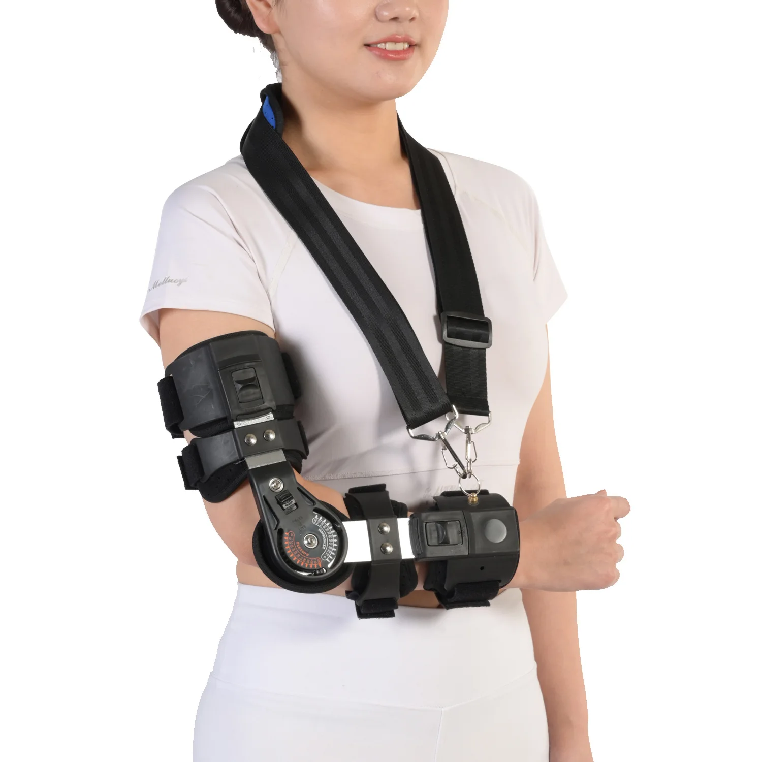 Elbow joint fixation brace ROM hinged Shoulder Arm Sling Forarm Braces Support Splint Orthosis Orthotics Band Pad Bel | Unisex