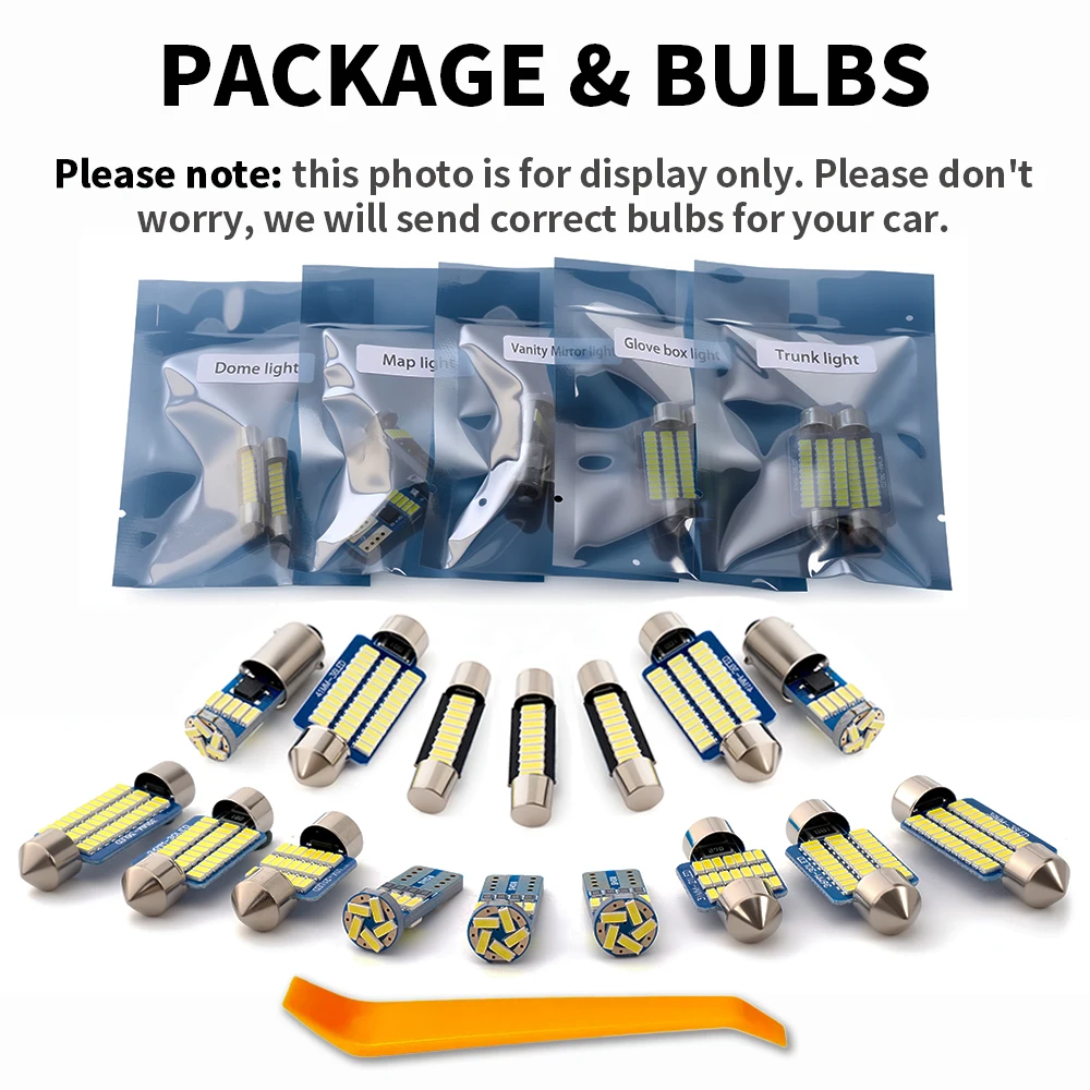 6pcs KIQUNE No Error LED Interior Light Kit For Subaru WRX STI 2004 2008 2010 2011 2012 2013 2014 2015 2016 2017 2018 2019 2020 view 3