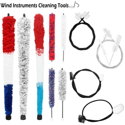 Saxophone Cleaning Brush Clarinet Flute Piccolo Tenor Alto Sax Brush Cleaning tools Wind Instrument Dust Brush Specialized Parts