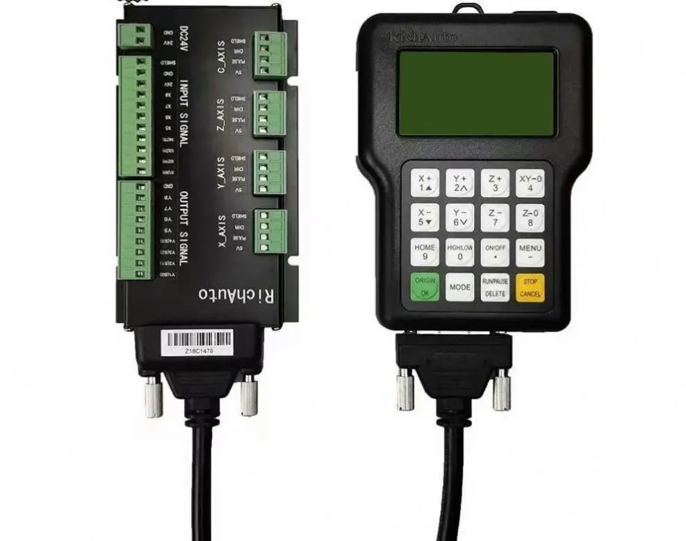 CNC Controller Richauto DSP A11E A18E 3Axis 4Axis USB Remote Control System Supports Multi-Head Replacement and G Code