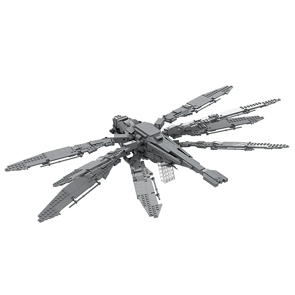 Gobricks MOC Dune (2021) Ornithopter อิฐ Atreides Dune เฮลิคอปเตอร์ Building Blocks ชุดเครื่องบินทหารของเล่นสําหรับของขวัญ