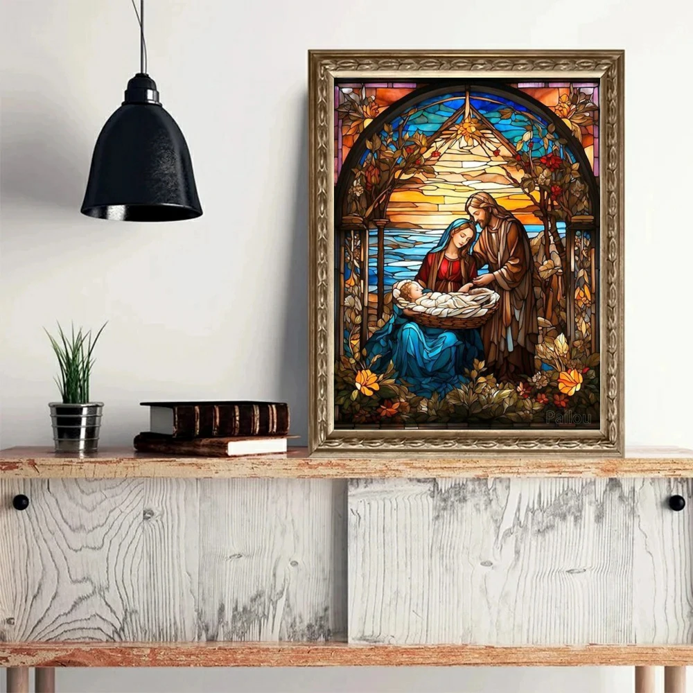 1pc frameless Religious Holy D - огляд і ціна Resin Art Mary