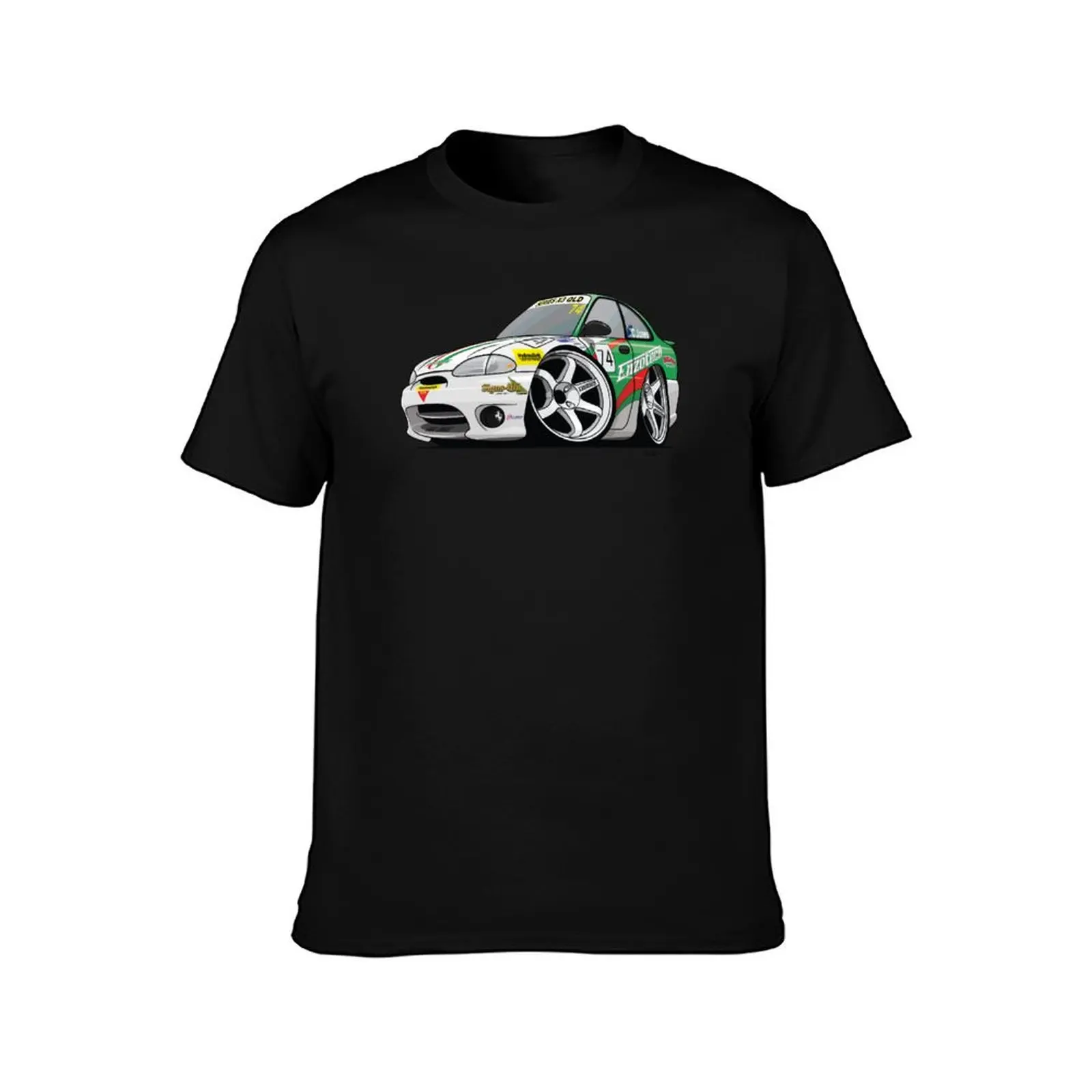 Excel Race Car CarToon T-Shirt Standard Fit Solid Tee Shirt T-Shirt