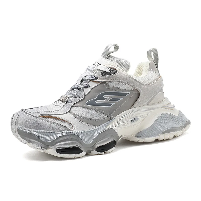 HUISONG Herren Plateausneaker 3