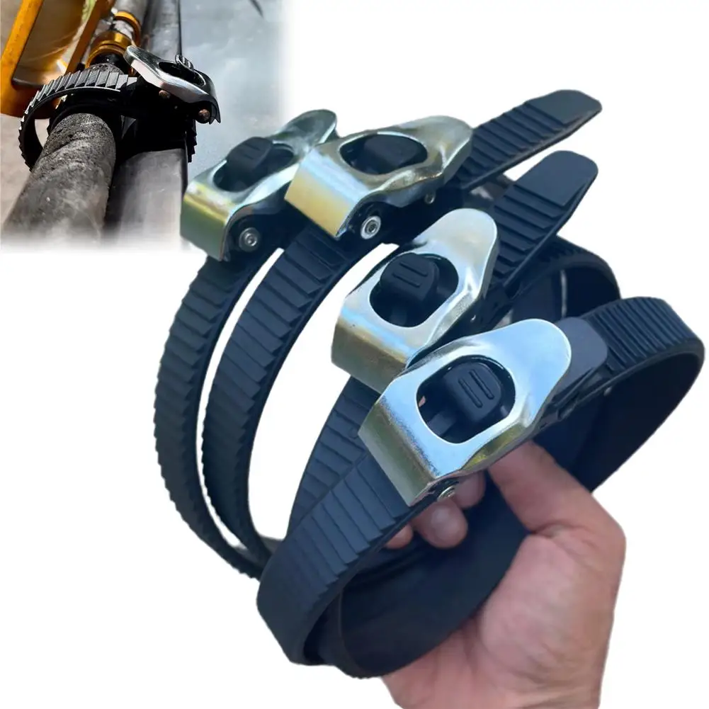 

Heavy-Duty Grip Lock Strap Multipurpos Ratchet Straps Adjustable Metal Ratchet Buckle for Reusable Secure Anything Anywhere
