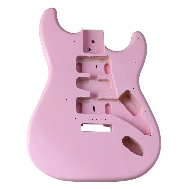 Pink body electric guitar body Poplar instrument DIY professional student guitar bucket modification accessories