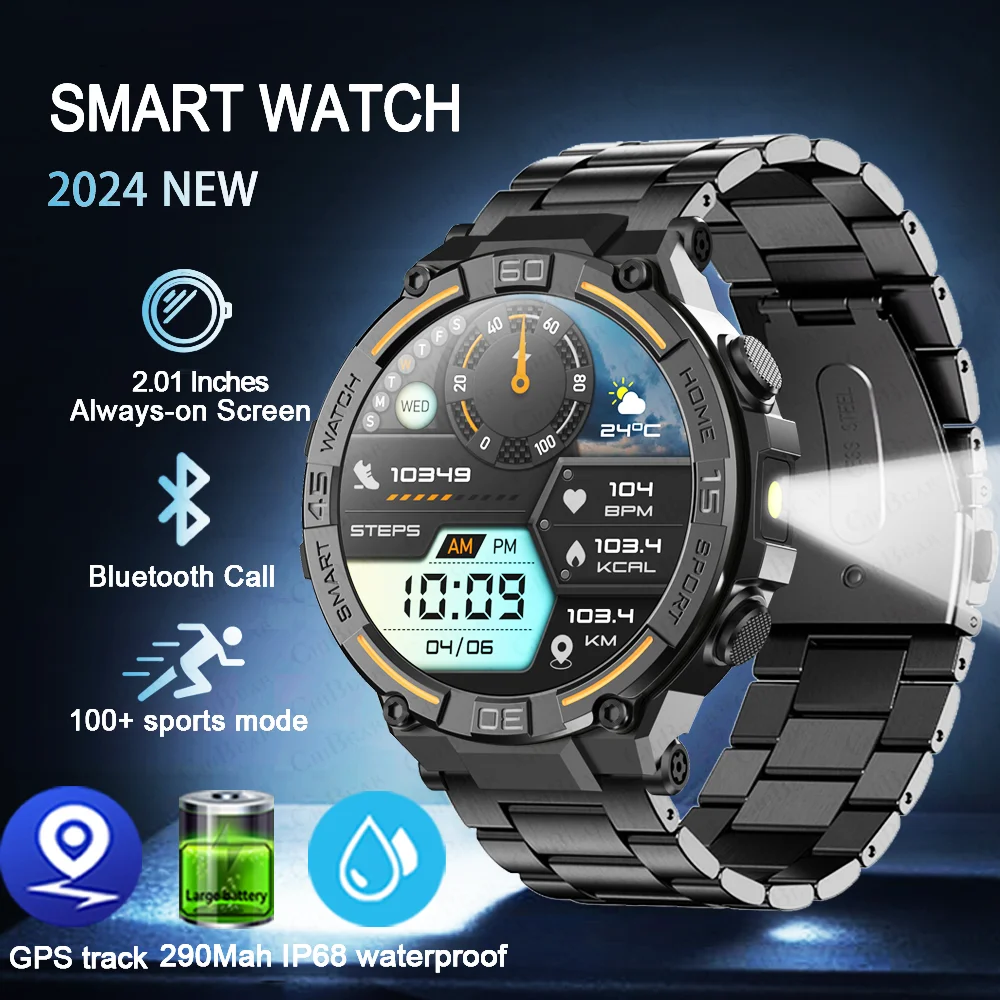 

ChiBear наружные военные GPS смарт-часы мужчины AMOLED HD экран сердечного ритма артериального давления Bluetooth звонок водонепроницаемые смарт-ванты