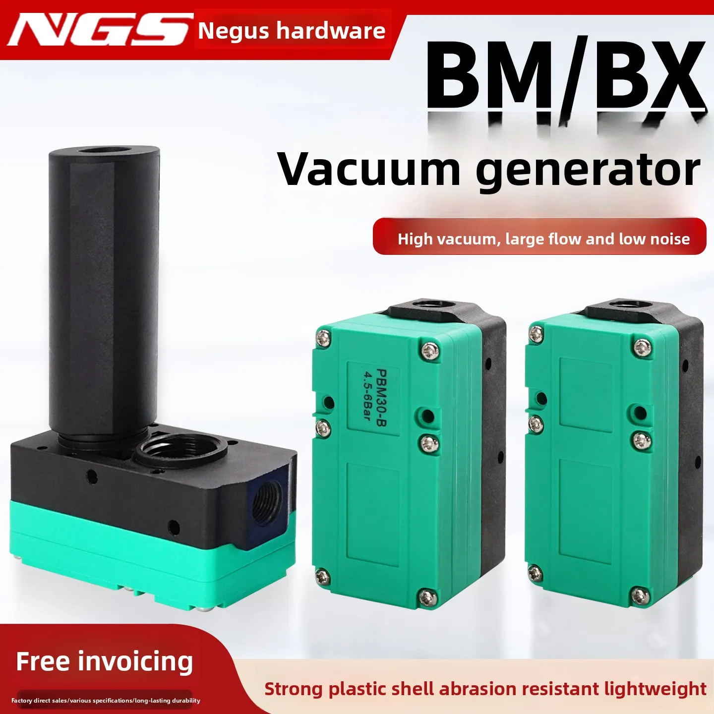 Small Multi-stage Mini Vacuum Generator BM20-B Negative Pressure Large Flow-rate BX30-C BM10-A BX5