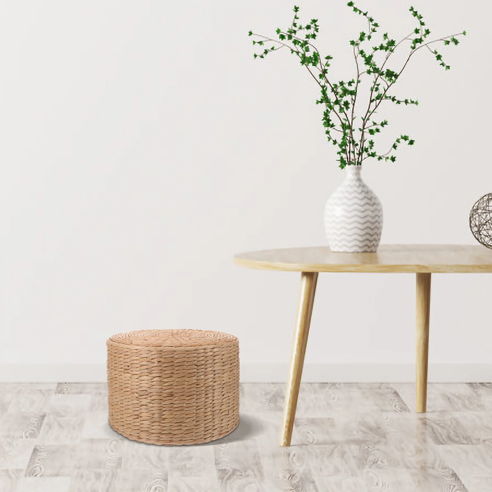 

Woven Shoe Changing Stool Small Garden Step Seat for Decorative 29.5x29.5x19.5cm