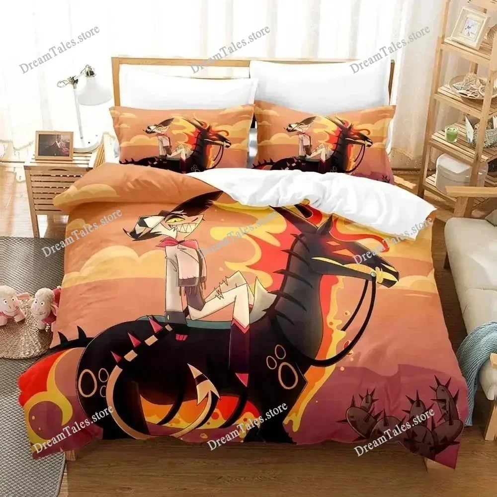 

Fashion 3D Print Anime Loona Boss Bedding Set Cartoon Anime Three-piece Set Adult Kid Bedroom Duvet Cover Sets Home Textiles029