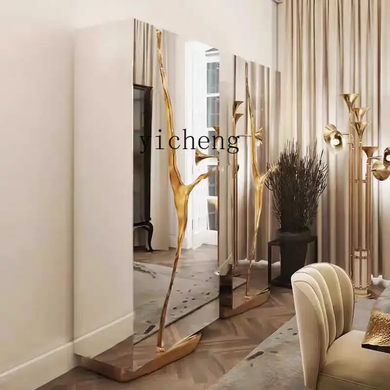 r5.13 wine cabinet integrated metal high vertical cabinet against the wall villa luxury home restaurant side cabinet