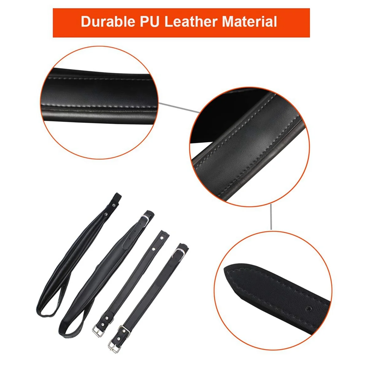 

AC22 Accordion Strap Padded Accordion PU Leather Shoulder Harness Straps Adjustable Belt for 16-120 Accordion,Red