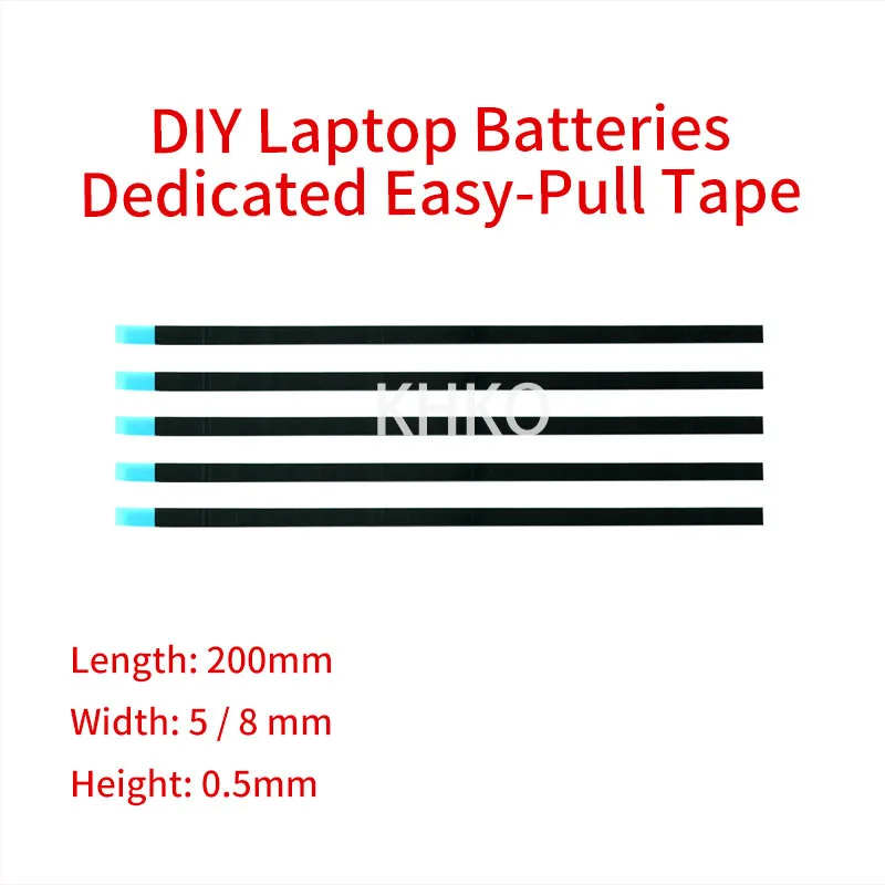 KHKO DIY Laptop Refit Pull Glue Easy Pull Tape For Laptop LCD Screen Battery Removal and Installation Easy Pull Glue 200mm