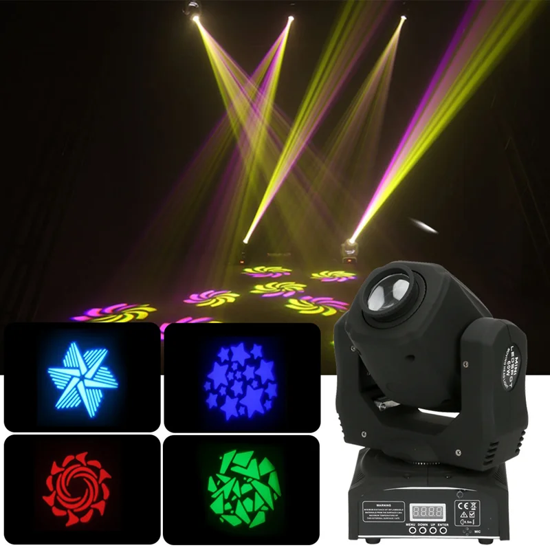 Spot 60W LED beam moving head light Disco DJ Party light Club Bar gobo light Dmx512 Stage Show light LED effect light
