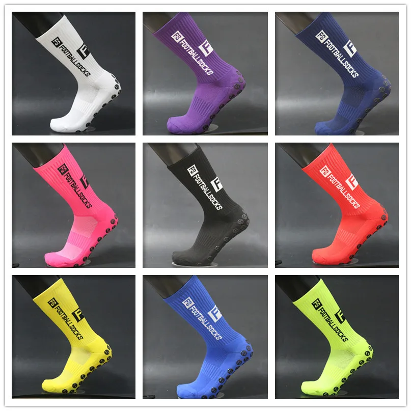 Men\'s round silicone sucker non-slip football socks professional game training sports socks female baseball socks