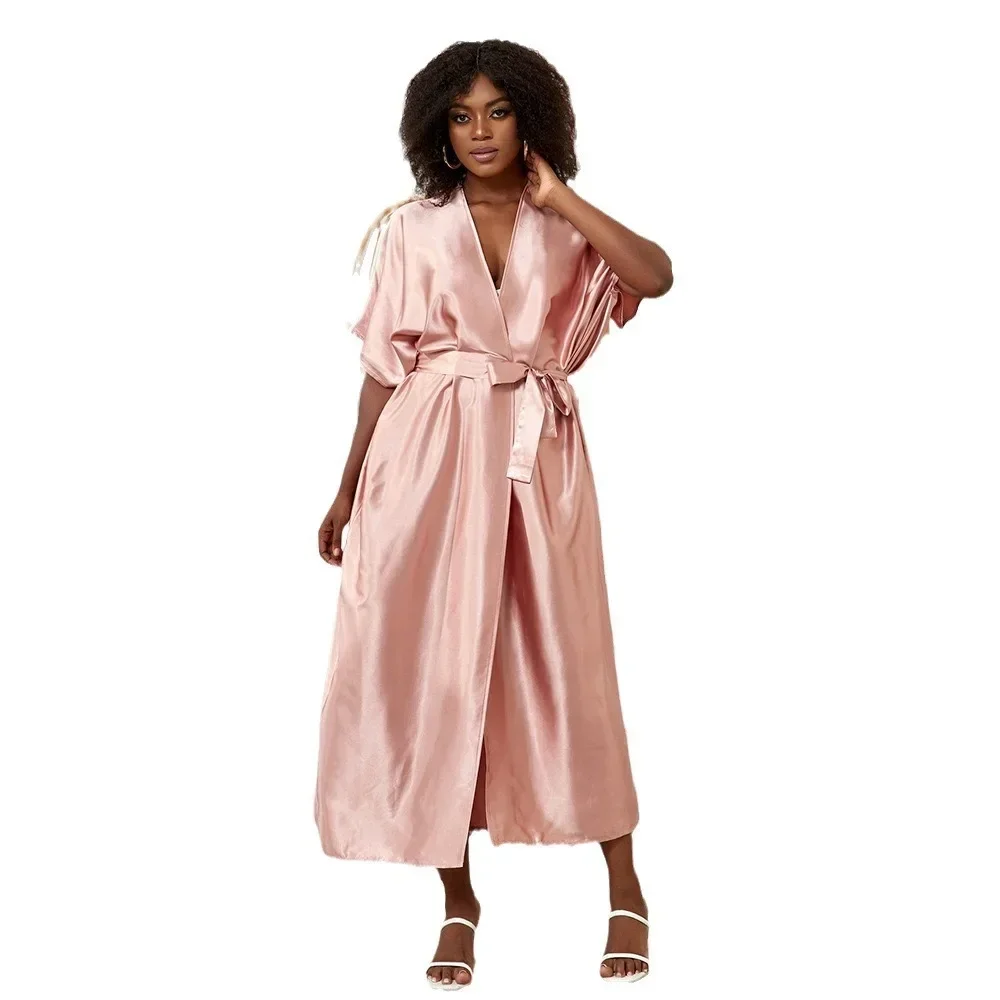 Традиционные элегантные мусульманские женские свободные открытые передние молитвенные кардиганы в Дубае, африканские женские однотонные длинные кимоно и ночная рубашка