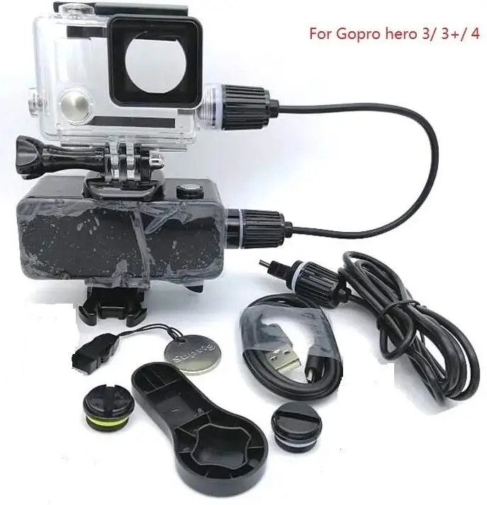 Cargador de batería a prueba de agua para GoPro Hero 10/11/12/9/8/5200, caja de carga para Cámara de Acción SJ8 H9, 7/5 mAh