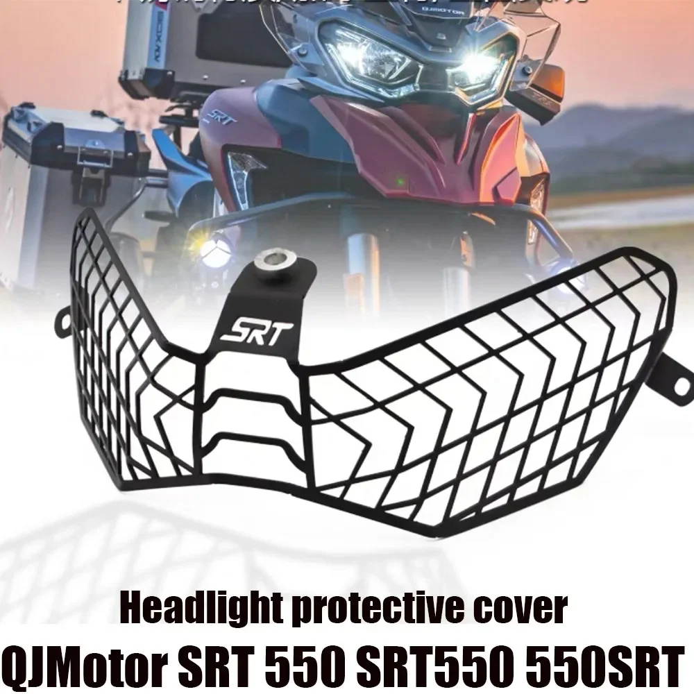 

New For QJMotor SRT 550 SRT550 550SRT Motorcycle Headlight Head Light Guard Protector Cover Protection Grill Aluminum