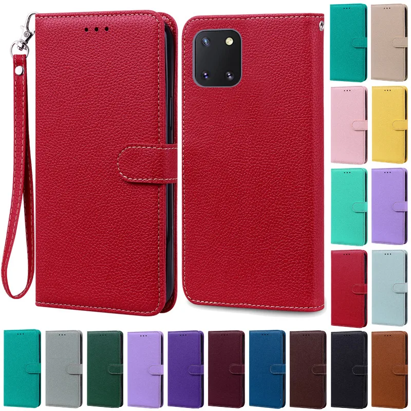 Hot Note 10 Lite Case For Samsung Galaxy Note 10 Lite Case Wallet Leather Flip Case For Samsung Note 10 Lite Cover Coque Fundas