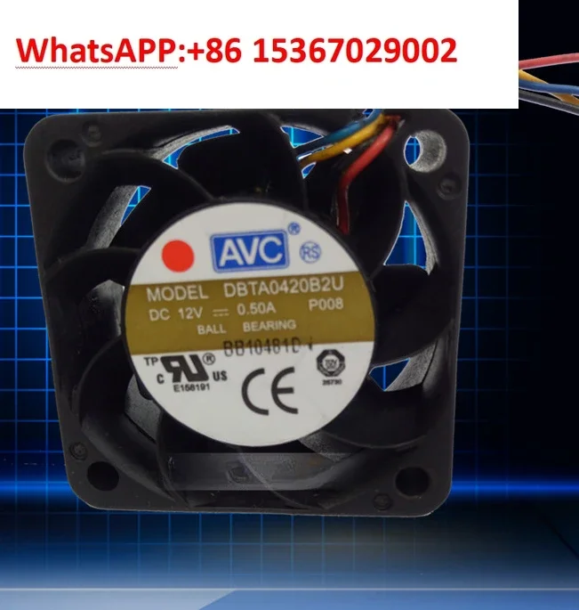 

5PCS AVC 4020 12V 0.50A PWM speed control DBTA0420B2U cooling fan