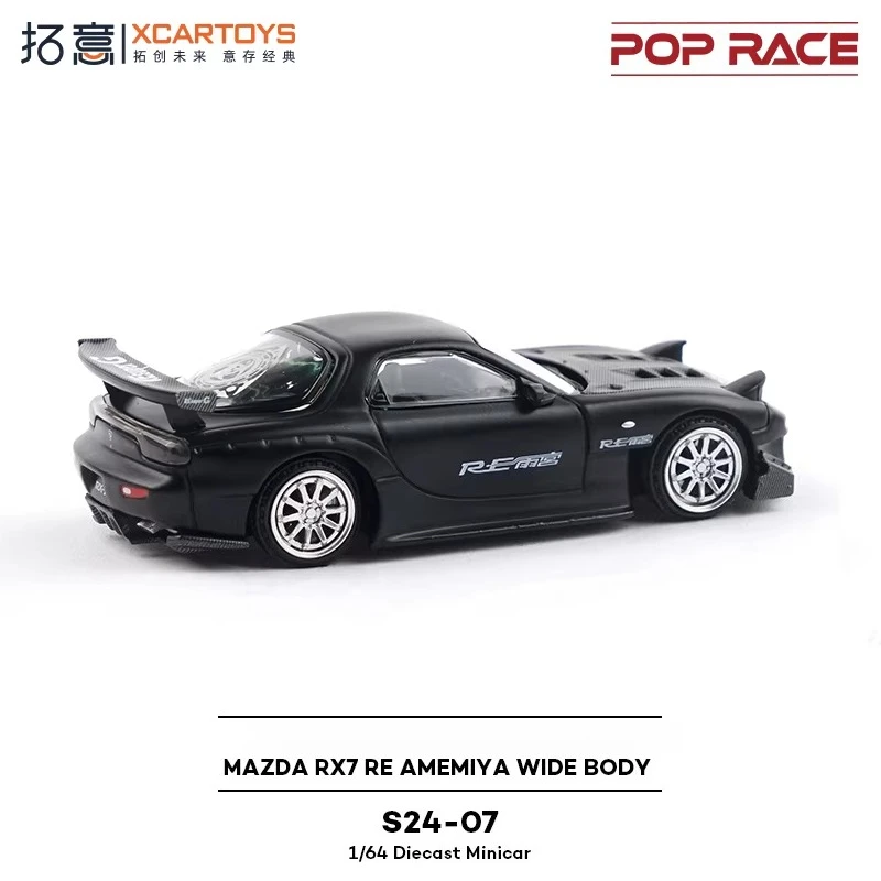 XCARTOYS 1/64 Diecast MiniCar MAZDA RX7 RE AMEMIYA WIDEBODY Alloy Model Toys Boy Gift Children's Birthday Gift Toys