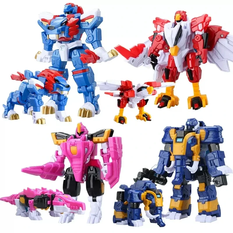 

Mini Force Super Dinosaur Power Transformation Robot Toys Action Figures MiniForce X Simulation beast Deformation Airplane Toy