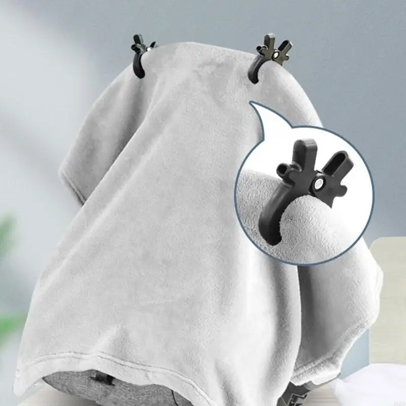 R66D 2 قطعة عربات الأطفال العالمية أوتاد عربة بلاستيكية مقاطع عربات الأطفال العالمية كليب ترقيات لحفظ البطانيات واللعبة بشكل آمن