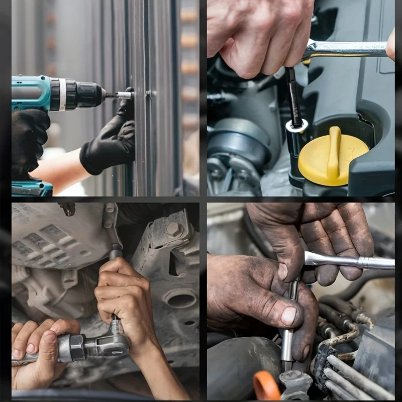 تأثير محول مأخذ التوصيل عدة شنيور يعمل بالبطارية المقبس تمديد عدة 1/4 3/8 1/2 محرك محول مأخذ التوصيل لقم الثقب عرافة عرقوب المقبس Dr