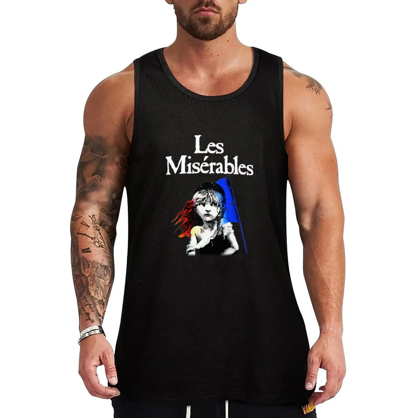 

LES MISERABLES Tank Top Man clothes for gym gym shirts gym clothes man fitness sleeveless man shirts