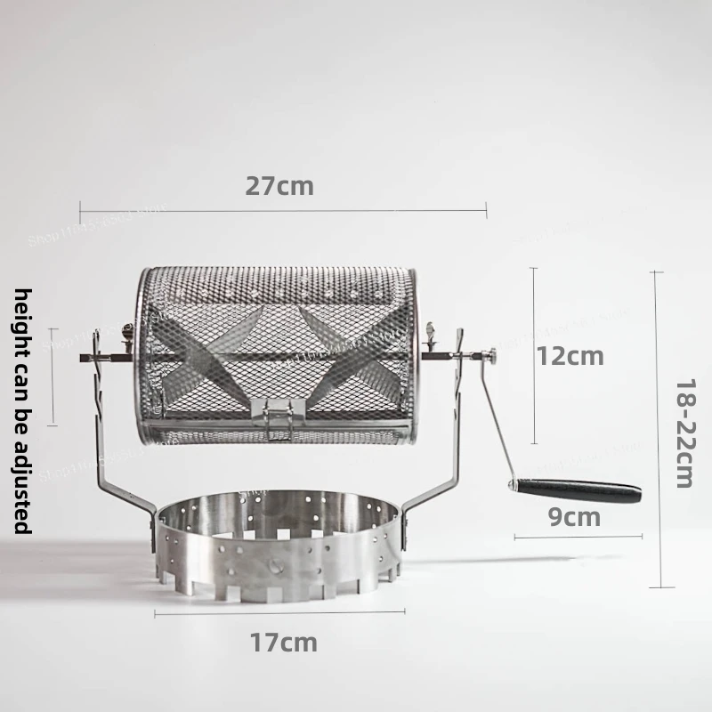 Uso manual ou uso elétrico máquina de cozimento torrador de nozes de grãos de café de aço inoxidável