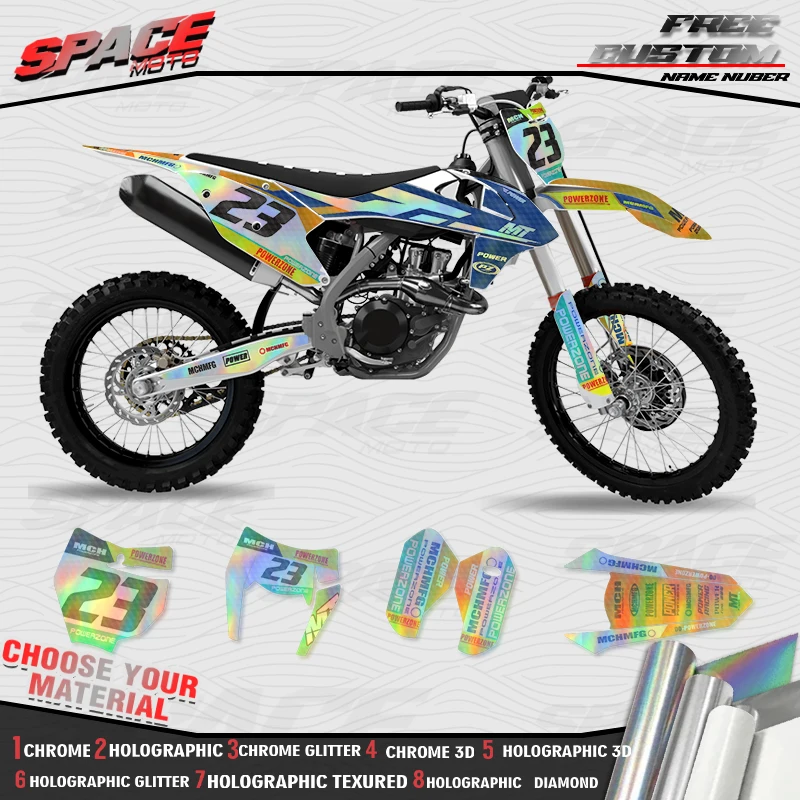 SPACE MOTO Custom Motorcycle Graphics Background Decals Stickers For KTM 16-18SX-F 17-19EXC