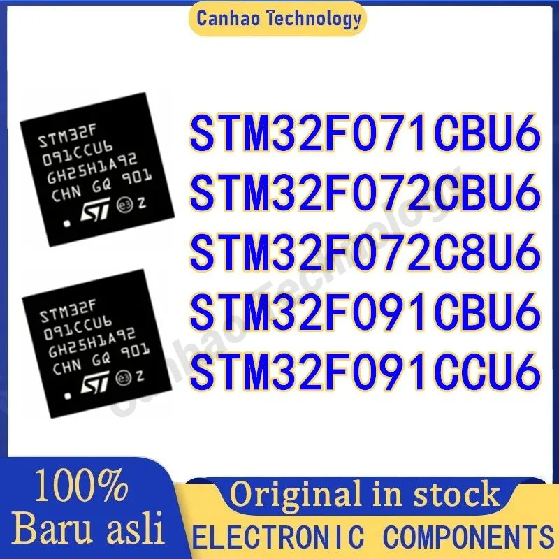 

STM32F071CBU6 STM32F072CBU6 STM32F072C8U6 STM32F091CBU6 STM32F091CCU6 STM32F071 STM32F072 STM32F091 STM IC MCU Chip QFN-48